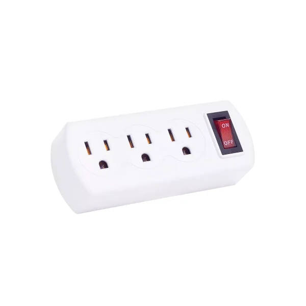 Collection Triple Plug Adapter with Switch
