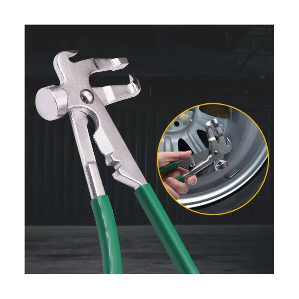 Wheel Weight Pliers, Wheel Balancing Weight Hammer Tool Tire Repair Tool Alloy Steel Pliers for Installation and Removal of Clip-on Weights